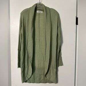 RD Style Green Shawl Collar Cardigan Womens Small
